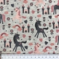 Preview: Jersey | LOVELY UNICORN Einhörner | rosa grau